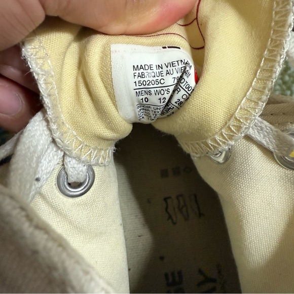 Converse Comme Des Garcons Play Hi White Canvas 70s Men's 10 - Picture 4 of 6